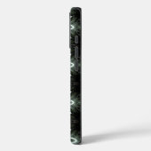 blauwe ster-burst geometrisch op zwart Case-Mate iPhone case (Achterkant / Links)