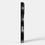 blauwe ster-burst geometrisch op zwart Case-Mate iPhone case (Achterkant / Rechts)