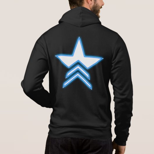 Blauwe Ster Commandant Hoodie (Achterkant)