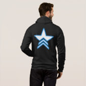 Blauwe Ster Commandant Hoodie (Achterkant volledig)