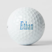 Blauwe Ster Ethan Naam Golfballen (Voorkant)