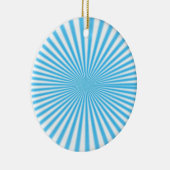 blauwe ster explosie cool ontwerp keramisch ornament (Rechts)