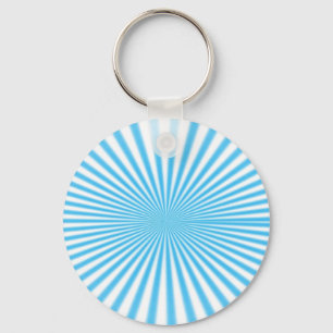 blauwe ster explosie cool ontwerp sleutelhanger