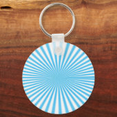 blauwe ster explosie cool ontwerp sleutelhanger (Voorkant)