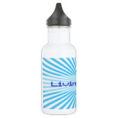 blauwe ster explosie cool ontwerp waterfles (Links)
