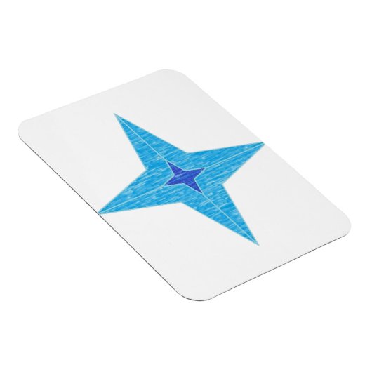 Blauwe ster magneet (Rechterzijde)