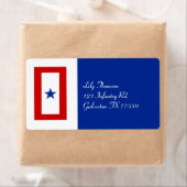 Blauwe ster Moeder Militaire Familie Etiket (Insitu)