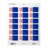 Blauwe ster Moeder Militaire Familie Etiket (Full Sheet)