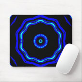 Blauwe Ster Mousepad Muismat (Met muis)