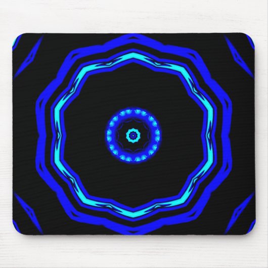 Blauwe Ster Mousepad Muismat (Voorkant)