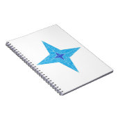 Blauwe ster notitieboek (Rechterzijde)