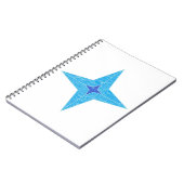 Blauwe ster notitieboek (Linkerzijde)
