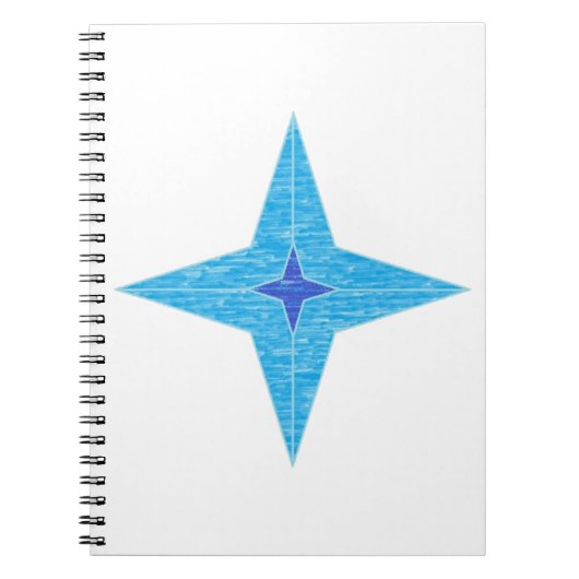 Blauwe ster notitieboek (Voorkant)