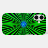 Blauwe ster op groen licht Case-Mate iPhone case (Achterkant (horizontaal))