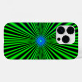 Blauwe ster op groen licht Case-Mate iPhone case (Achterkant (horizontaal))