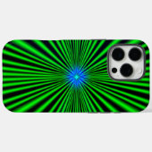 Blauwe ster op groen licht Case-Mate iPhone case (Achterkant (horizontaal))