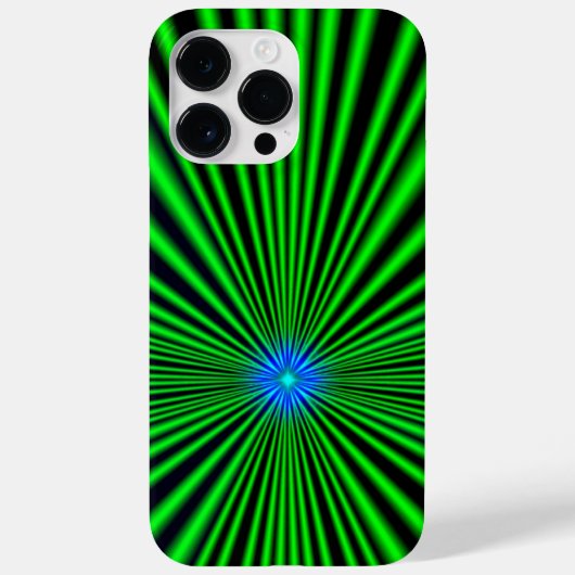 Blauwe ster op groen licht Case-Mate iPhone case (Achterkant)