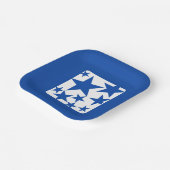Blauwe Ster Papieren Bord (Gebogen)