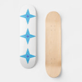 Blauwe ster persoonlijk skateboard (Voorkant)