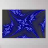 blauwe ster poster (Voorkant)