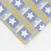 blauwe ster sippy cup fleece deken (Hoek)
