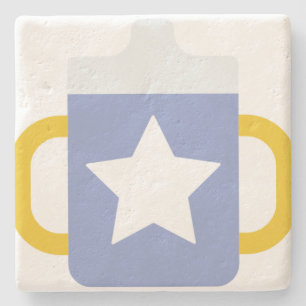 blauwe ster sippy cup stenen onderzetter