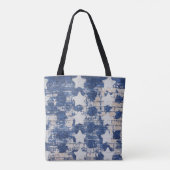 Blauwe Ster Tote Bag (Achterkant)
