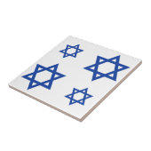 Blauwe ster van David herkent patroonkeramische te Tegeltje (Zijkant)