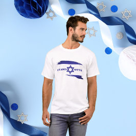Blauwe ster van David Israëlische vlag, Stand met T-shirt