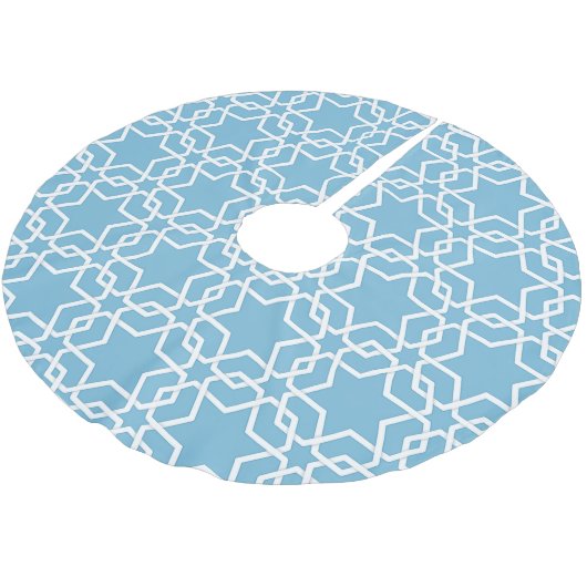 Blauwe ster van David Kerstboom Rok (Gekanteld)