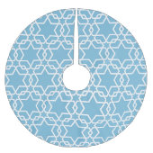 Blauwe ster van David Kerstboom Rok (Voorkant)