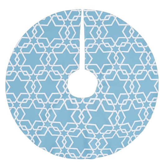 Blauwe ster van David Kerstboom Rok (Voorkant)