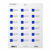 Blauwe ster van David Label (Full Sheet)