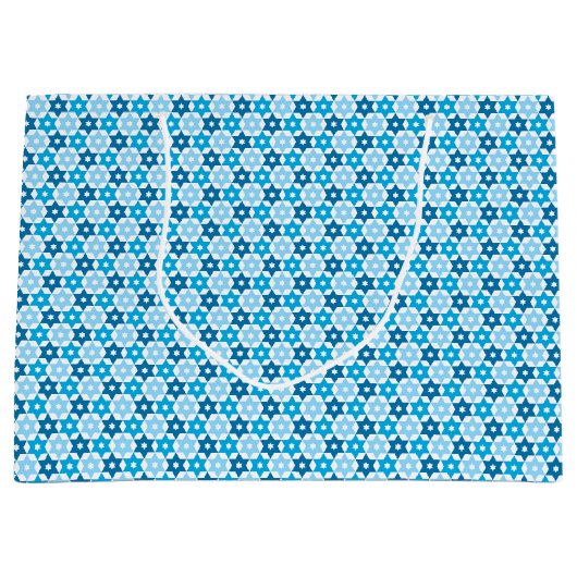 Blauwe ster van David Large Cadeautasje (Voorkant)