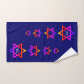 Blauwe ster van David Monogram Bad Handdoek (Handdoek)