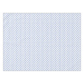Blauwe Ster van David op Wit Tafelkleed (Voorkant (Horizontaal))