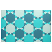 Blauwe ster van David Optical Illusion Pattern Stof (Fat Quarter)
