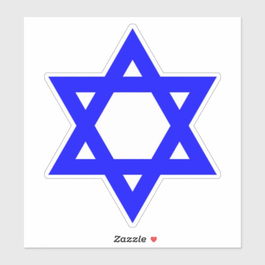 Blauwe ster van David Sticker (Vel)