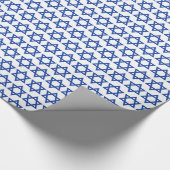 Blauwe ster van David White Cadeaupapier (Hoek)