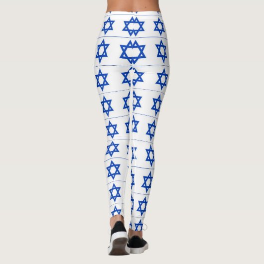 blauwe ster van david white leggings (Achterkant)