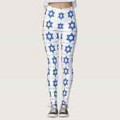 blauwe ster van david white leggings (Voorkant)