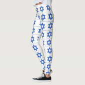 blauwe ster van david white leggings (Links)