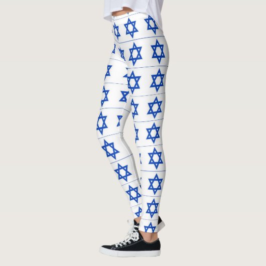 blauwe ster van david white leggings (Links)