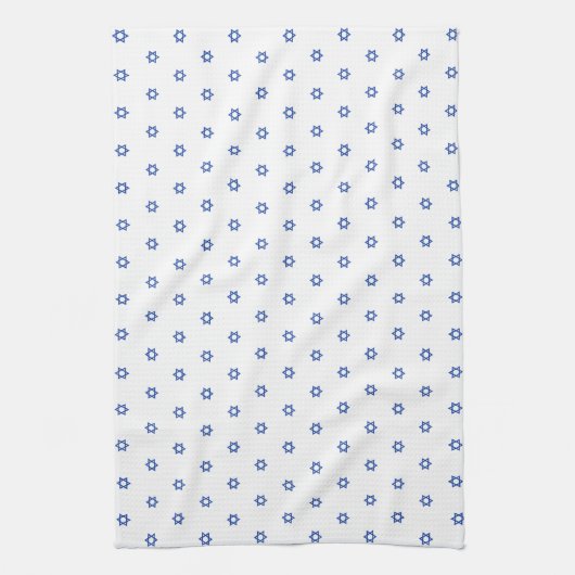 Blauwe ster van David White Theedoek (Verticaal)