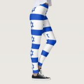 " blauwe ster " van de witte streepjesmolen van da leggings (Rechts)