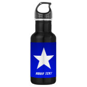 Blauwe ster waterfles  (Voorkant)
