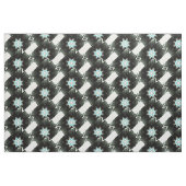 blauwe sterburstveren stof (Fat Quarter)