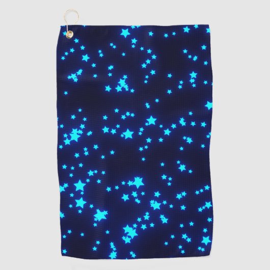 Blauwe sterren 3 (2021) golfhanddoek (Voorkant)