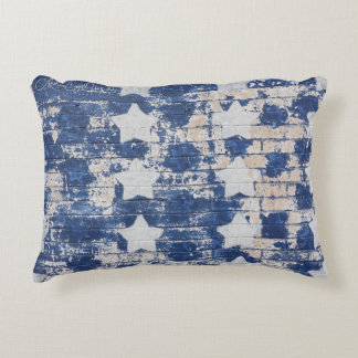 Blauwe sterren accent kussen