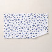 Blauwe sterren bad handdoek (Handdoek)